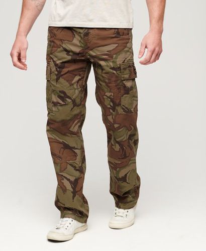 Men's Organic Cotton Baggy Cargo Pants / Outline Camo - Size: 30/32 - Superdry - Modalova