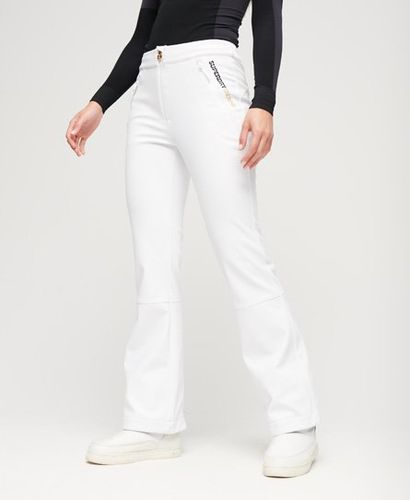 Women's Sport Ski Softshell Slim Trousers White - Size: 16 - Superdry - Modalova