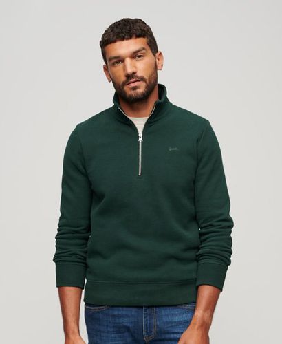 Herren Essential Sweatshirt mit Halblangem Reißverschluss - Größe: M - Superdry - Modalova