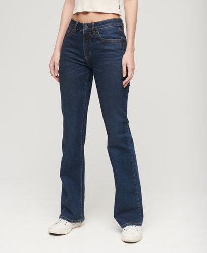 Women's Organic Cotton Mid Rise Slim Flare Jeans / Van Dyke Mid Used - Size: 25/32 - Superdry - Modalova