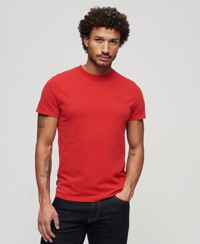 Men's Organic Cotton Essential Logo T-Shirt Red / Rouge Red - Size: L - Superdry - Modalova