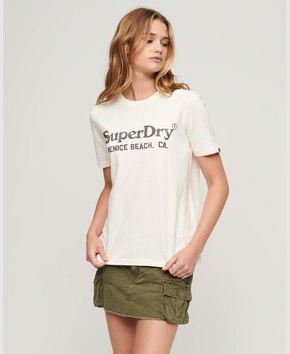 Damen Metallic Venue Relaxed T-Shirt - Größe: 38 - Superdry - Modalova