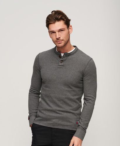 Men's Vintage Athletic Chariot Crew Neck Top Dark Grey / Charcoal Marl - Size: L - Superdry - Modalova