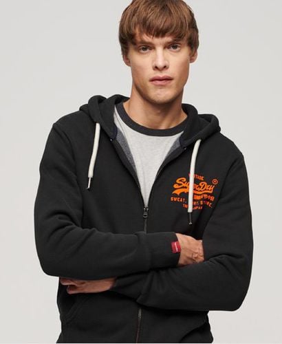 Men's Neon Vintage Logo Hoodie Black - Size: M - Superdry - Modalova