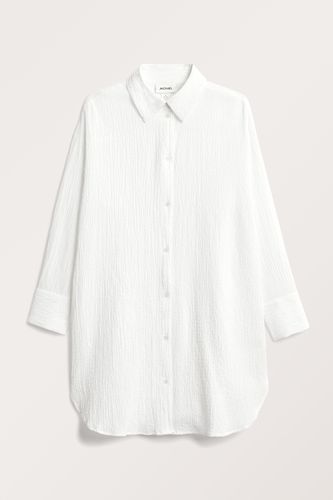 Knöpfbares Hemdkleid in Oversized-Passform Weiß, Alltagskleider Größe XXL. Farbe: - Monki - Modalova