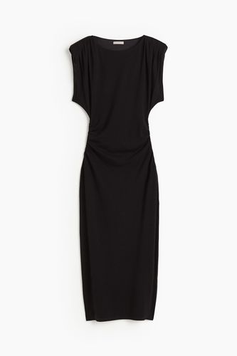Kleid mit Schulterpolstern Schwarz, Alltagskleider in Größe XS. Farbe: - H&M - Modalova