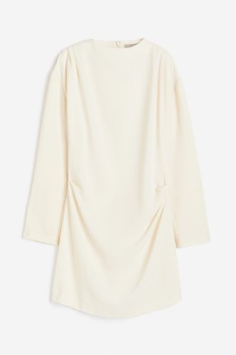 Drapiertes Kleid Cremefarben, Alltagskleider in Größe L. Farbe: - H&M - Modalova