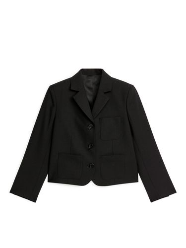 Kurzer Blazer aus Wollmischung Schwarz, Blazers in Größe 40. Farbe: - Arket - Modalova
