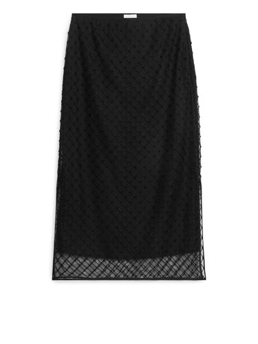 Netzrock mit Pailletten Schwarz, Röcke in Größe 34. Farbe: - Arket - Modalova