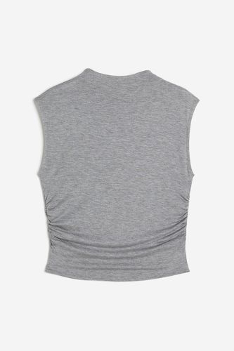 Kurzshirt mit Turtleneck Graumeliert, Tops in Größe XS. Farbe: - H&M - Modalova