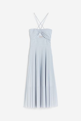 Plissiertes Neckholder-Kleid Hellblau, Alltagskleider in Größe XL. Farbe: - H&M - Modalova