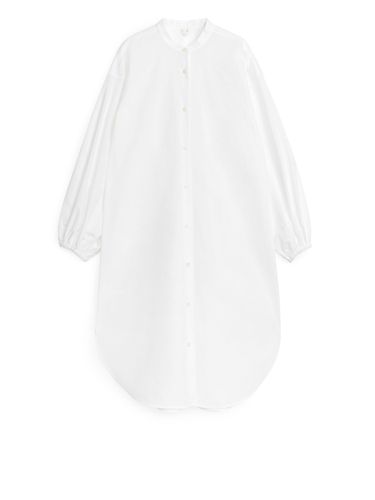 Kleid mit Ballonärmeln Weiß, Alltagskleider in Größe 34. Farbe: - Arket - Modalova