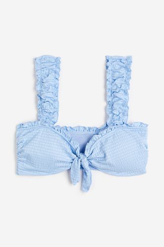 Wattiertes Bikinitop Hellblau, Bikini-Oberteil in Größe 34. Farbe: - H&M - Modalova