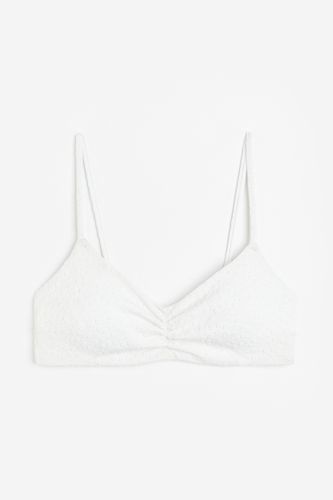 Wattiertes Bikinitop Weiß, Bikini-Oberteil in Größe 36. Farbe: - H&M - Modalova