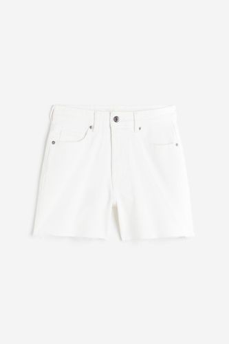 Hohe Denim-Shorts Weiß in Größe 46. Farbe: - H&M - Modalova