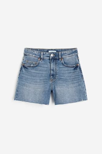 Hohe Denim-Shorts Blau in Größe 58. Farbe: - H&M - Modalova