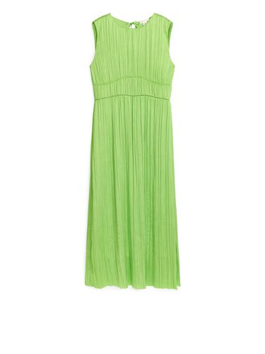 Ärmelloses Crinkle-Kleid Limettengrün, Alltagskleider in Größe 40. Farbe: - Arket - Modalova