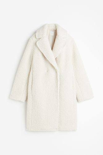 Mantel aus Teddyfleece Weiß, Mäntel in Größe XXL. Farbe: - H&M - Modalova