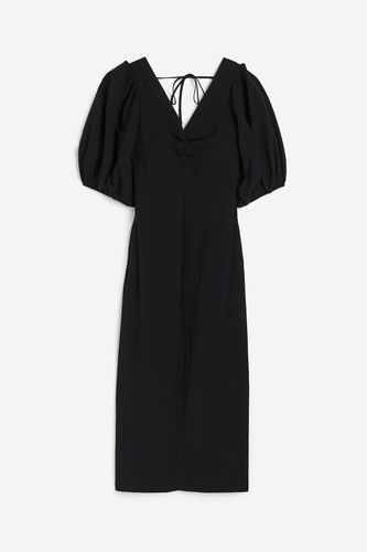 Kleid mit Ballonärmeln Schwarz, Alltagskleider in Größe XS. Farbe: - H&M - Modalova