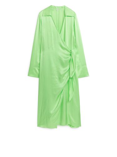 Wickelkleid Hellgrün, Party kleider in Größe 42. Farbe: - Arket - Modalova