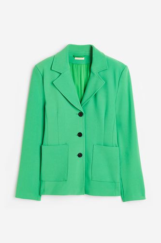 Einreihiger Jersey-Blazer Grün, Blazers in Größe XS. Farbe: - H&M - Modalova