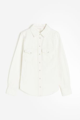 Jeansbluse Weiß, Freizeithemden in Größe 48. Farbe: - H&M - Modalova