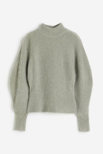 Gerippter Pullover aus Mohairmix Graugrün, Cardigans in Größe M. Farbe: - H&M - Modalova
