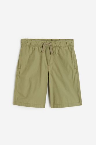 Pull-on-Shorts aus Baumwolle Khakigrün in Größe 134/140. Farbe: - H&M - Modalova