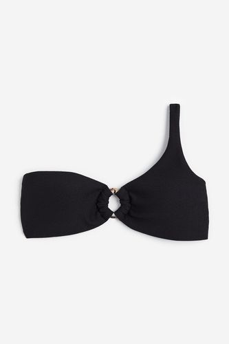 Gepolstertes One-Shoulder-Bikinitop Schwarz, Bikini-Oberteil in Größe 32. Farbe: - H&M - Modalova