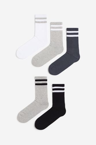 Er-Pack Strümpfe Schwarz/Grau/Weiß, Socken in Größe 40/42. Farbe: - H&M - Modalova