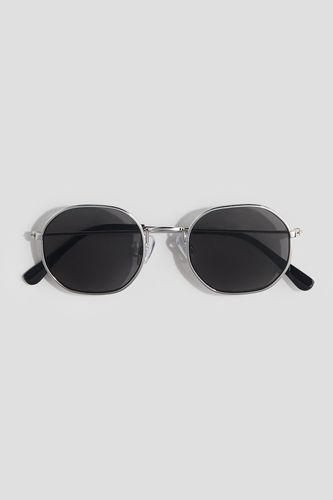Runde Sonnenbrille Schwarz/Silberfarben, Sonstige Accessoires in Größe 134/170. Farbe: - H&M - Modalova