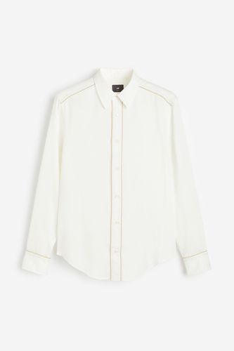 Lyocell-Hemd in Slim Fit Weiß, Freizeithemden Größe S. Farbe: - H&M - Modalova