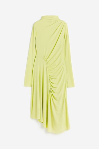 Asymmetrisches Jerseykleid Limegrün, Alltagskleider in Größe XS. Farbe: - H&M - Modalova