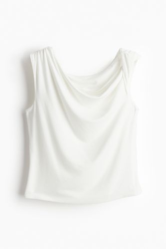One-Shoulder-Shirt mit Twistdetail Weiß, T-Shirt in Größe XL. Farbe: - H&M - Modalova