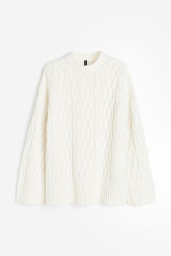 Pullover mit Zopfmuster Cremefarben in Größe XS. Farbe: - H&M - Modalova