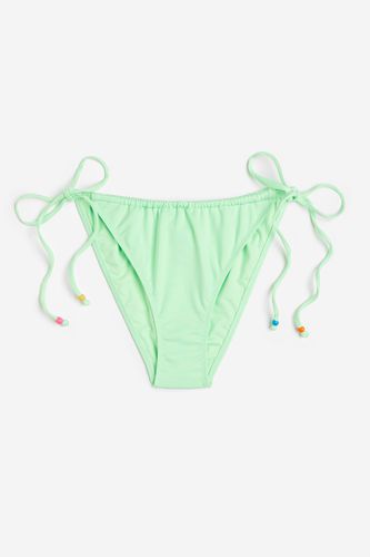 Tie-Tanga Bikinihose Hellgrün, Bikini-Unterteil in Größe 38. Farbe: - H&M - Modalova