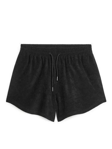 Baumwoll-Frottee-Shorts Schwarz in Größe XS. Farbe: - Arket - Modalova