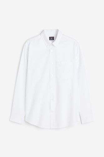 Oxfordhemd Regular Fit Weiß, Freizeithemden in Größe M. Farbe: - H&M - Modalova