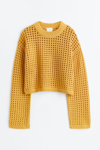 Pullover in Pointellestrick Gelb Größe XS. Farbe: - H&M - Modalova