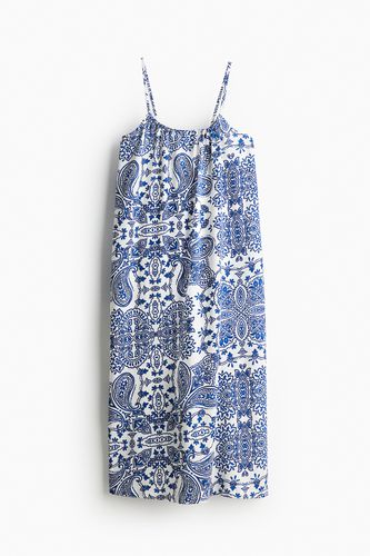 Oversize-Jerseykleid Blau/Paisleymuster, Alltagskleider in Größe XXL. Farbe: - H&M - Modalova