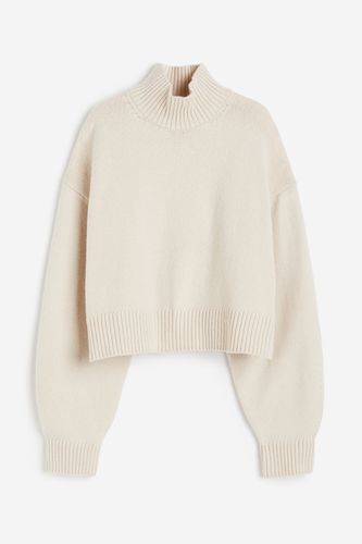 Oversized Pullover mit Turtleneck Hellbeige in Größe XXL. Farbe: - H&M - Modalova