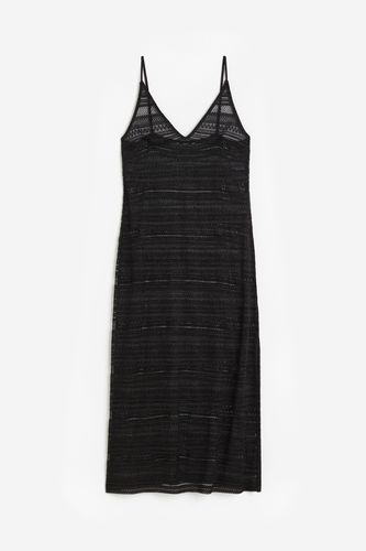 Bodycon-Kleid mit V-Ausschnitt Schwarz, Alltagskleider in Größe XS. Farbe: - H&M - Modalova
