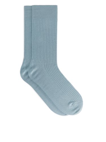 Gerippte Socken aus Supima-Baumwolle Taubenblau in Größe Onesize. Farbe: - Arket - Modalova