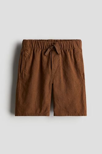 Pull-on-Shorts aus Leinenmix Braun in Größe 122. Farbe: - H&M - Modalova
