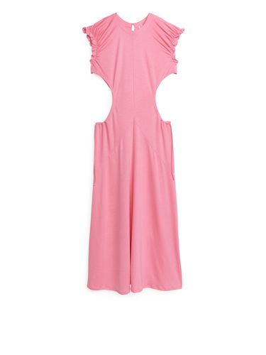 Kleid aus Lyocell mit Cut-outs Rosa, Alltagskleider in Größe M. Farbe: - Arket - Modalova