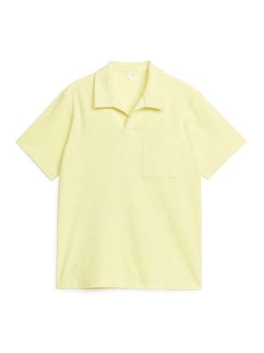 Poloshirt aus Baumwollfrottee Gelb, Poloshirts in Größe M. Farbe: - Arket - Modalova