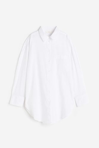 Hemdbluse aus Leinenmischung Weiß, Freizeithemden in Größe XS. Farbe: - H&M - Modalova