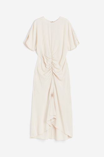 Kleid mit geschlitzten Ärmeln Cremefarben, Alltagskleider in Größe XS. Farbe: - H&M - Modalova