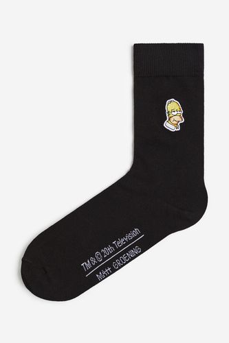 Socken mit Motiv Schwarz/Die Simpsons in Größe 37/39. Farbe: - H&M - Modalova