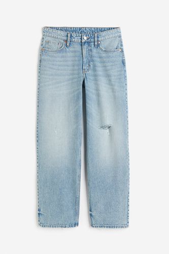 S Baggy Low Jeans Helles Denimblau in Größe 48. Farbe: - H&M - Modalova